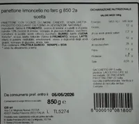 Panettone Limoncello 850g