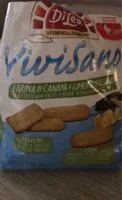Vivisano Biscotti farina di canapa e limone italiano