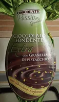 Cioccolato fondente extra con granella di pistacchio