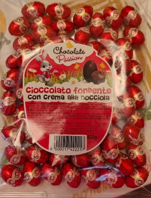 Cioccolato fondente con crema alla nocciola