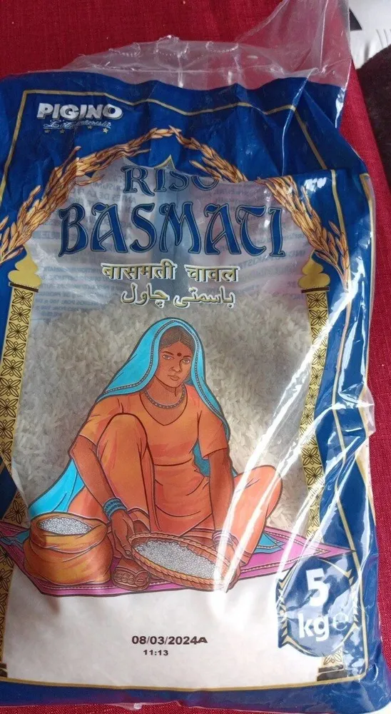 Riso Basmati origine India/Pakistan