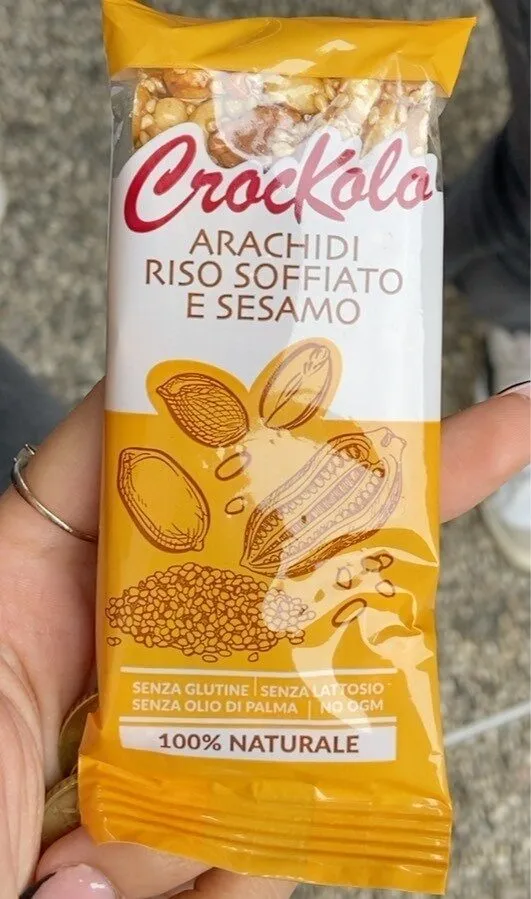 arachidi riso soffiato e sesamo