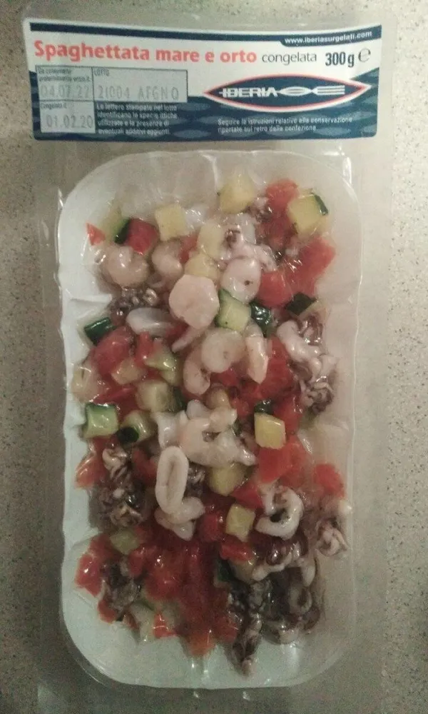 Spaghettata mare orto congelata