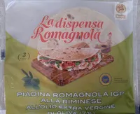 Piadina romagnola IGP alla riminese all'olio extra vergine di oliva