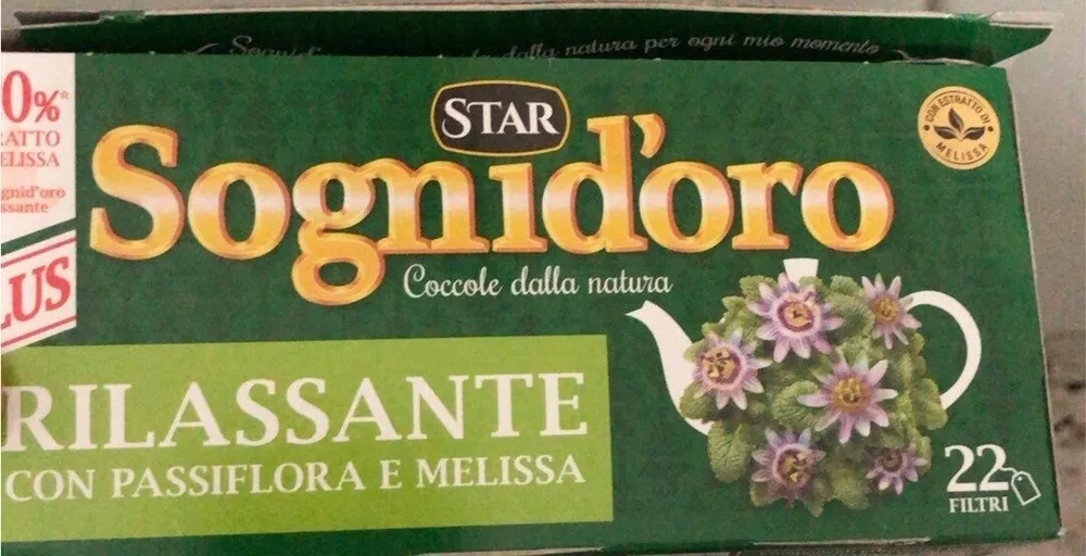 sognidoro rilassante con passiflora e melissa