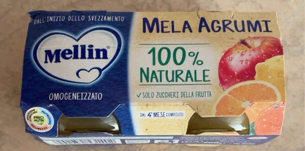 Omogeneizzato mela agrumi