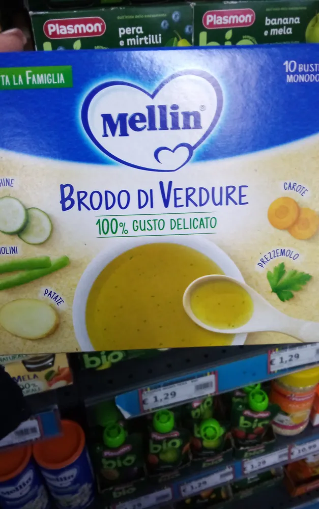 Brodo di verdure bustine monodose