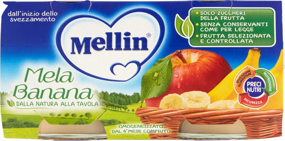 Mela banana omogeneizzato