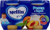 Pesca e yogurt merenda pastorizzata