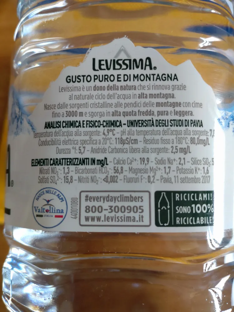 acqua minerale