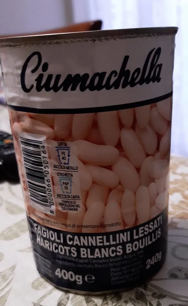 Fagioli cannellini lessati