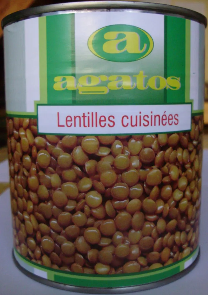 Lentilles cuisinées