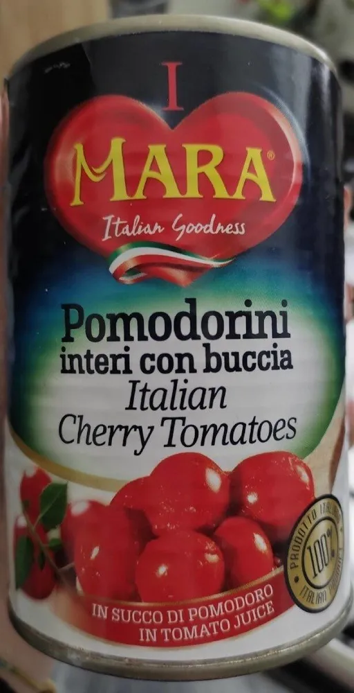 Pomodorini interi con buccia
