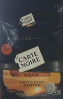 Carte Noire Altitudes Hauts Plateaux Kenyans 32 Dosettes Lot de 5