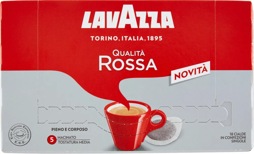 Qualità rossa caffè cialde ese