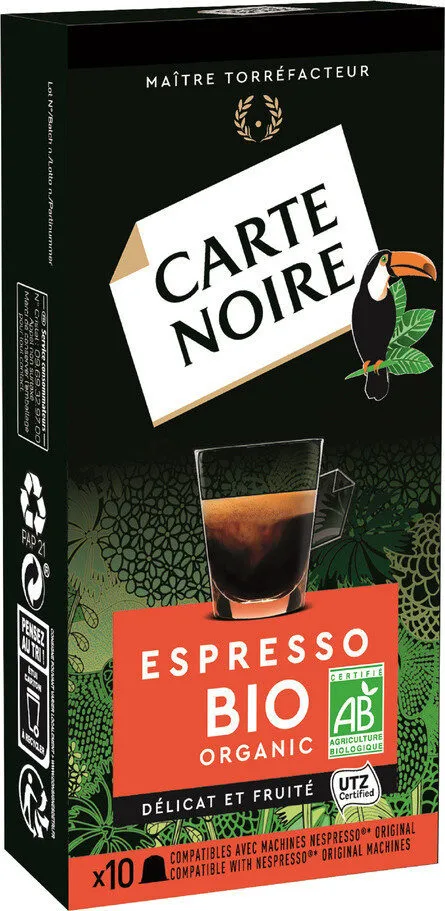 Café 100% arabica Bio en capsule