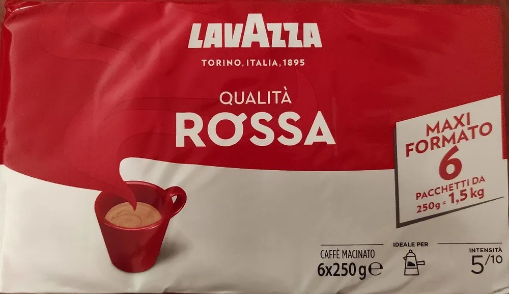 Caffè macinato Lavazza-Qualitá Rossa
