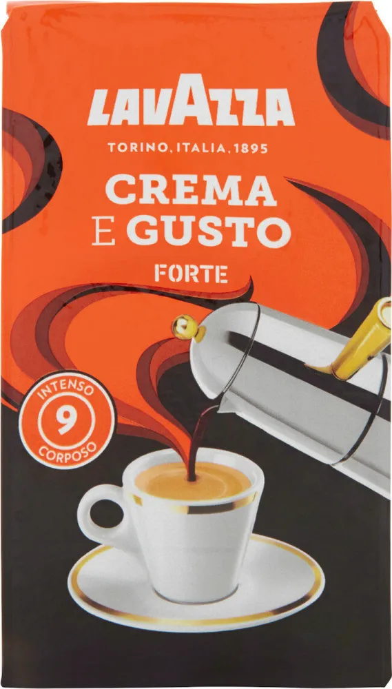 Crema e gusto forte caffè macinato