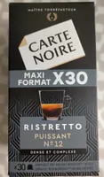 Capsules carte noire Ristretto
