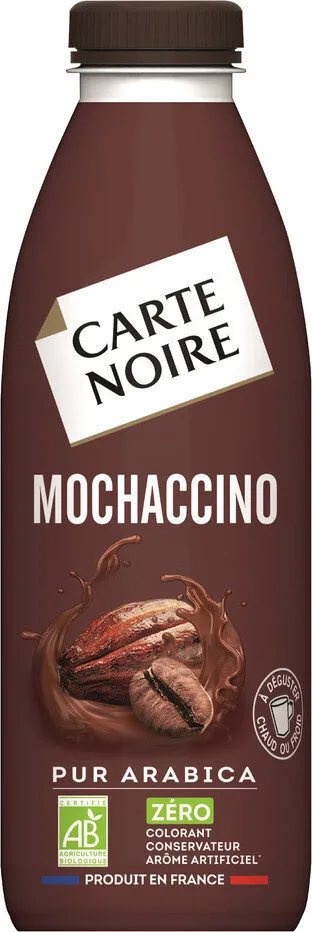 Mochaccino - Boisson biologique lactée sucrée au café soluble pur arabica et au cacao