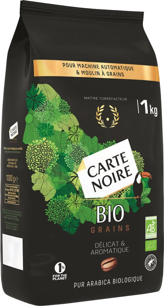 Café grains Bio 100% arabica