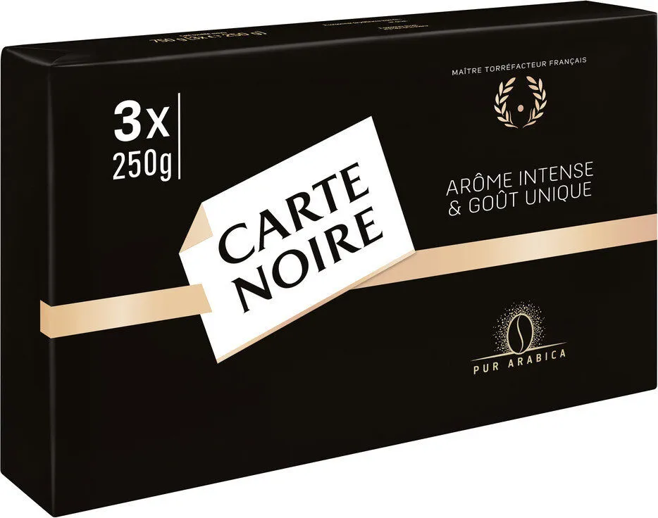 Café moulu 100% Arabica 3 x 250 g