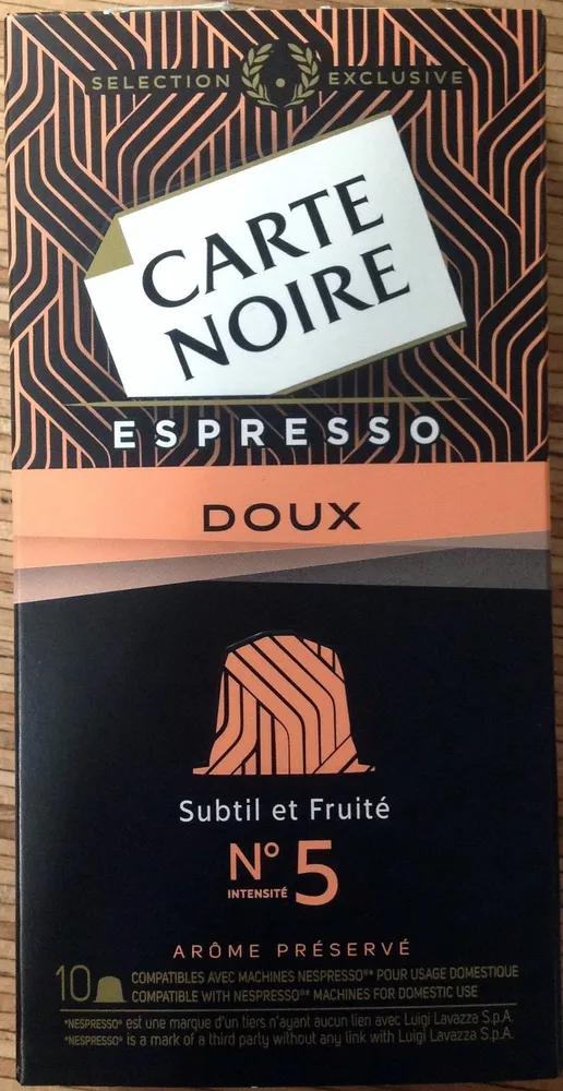 Espresso Doux Subtil et Fruité N°5