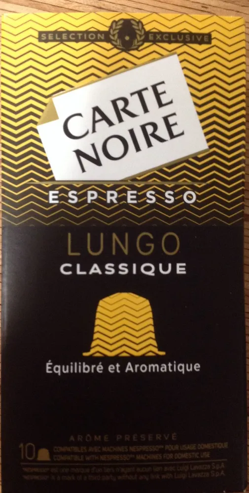 Café capsules Lungo n°6 - Espresso