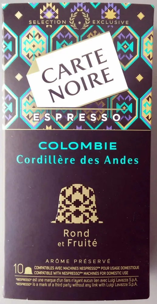 Café capsules Colombie Cordillère des Andes n°6 - Espresso