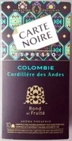 Café capsules Colombie Cordillère des Andes n°6 - Espresso
