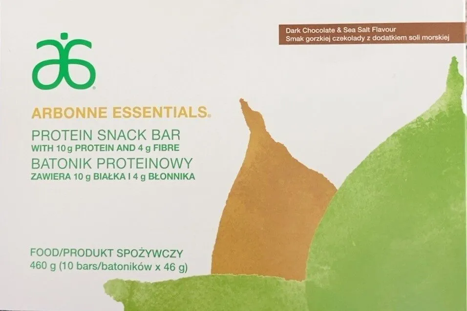 Arbonne essentials protein snack bar dark chocolate