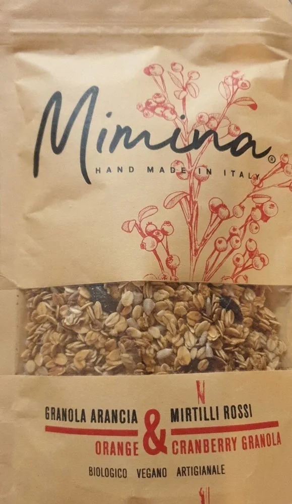 Arancia e mirtilli rossi