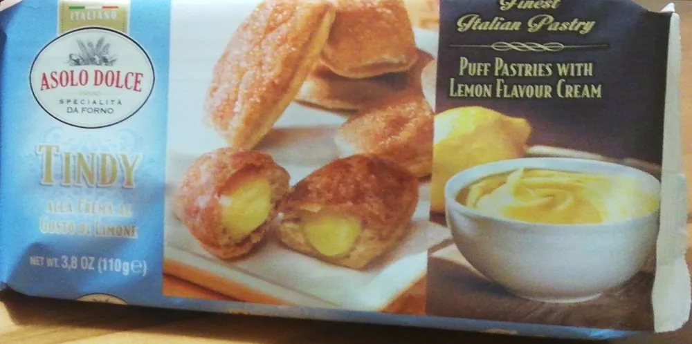 Puff Pastries with Lemon Flavor Cream