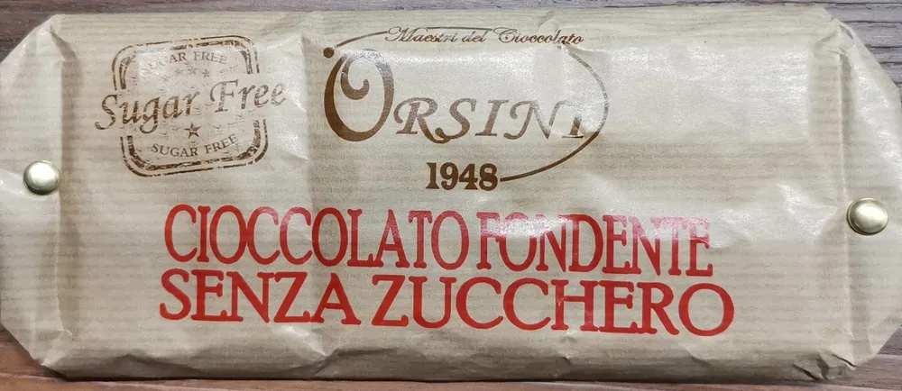 Cioccolato fondente senza zucchero