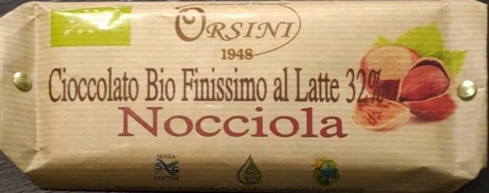 Cioccolato Bio Finissimo al Latte 32 Nocciola