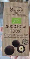 Nocciola bio ricoperta di cioccolato bio fondente 100