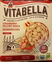 Strawberry pillow snack vegan