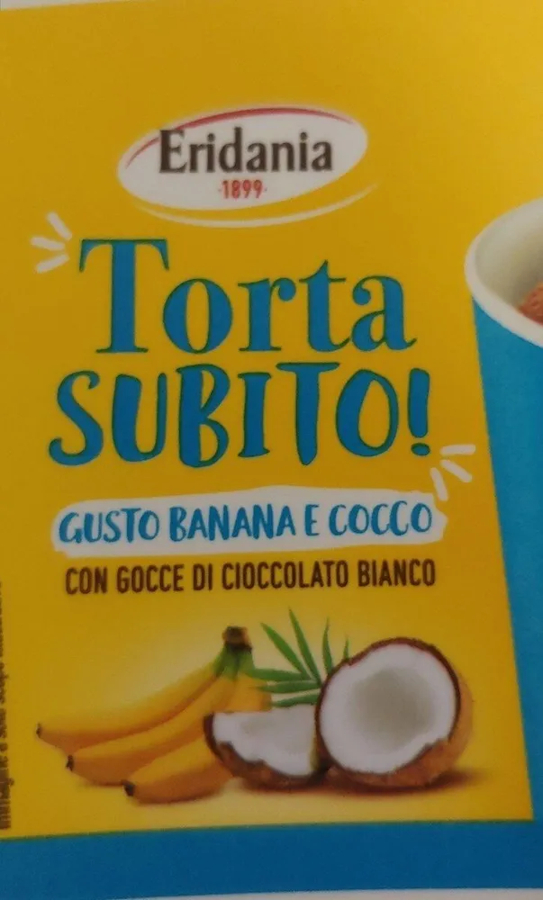 Torta subito banana e cocco