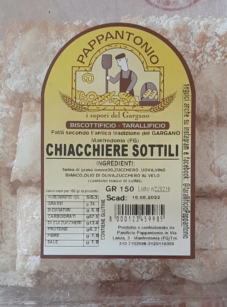 Chiacchiere Sottili
