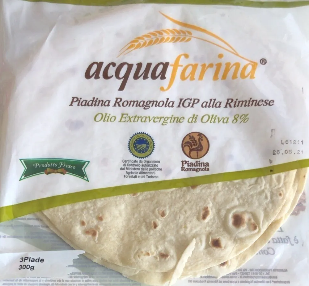 Piadina romagnola igp riminese