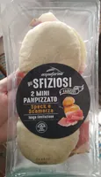 gli sfiziosi - 2 mini panpizzato speck e scamorza