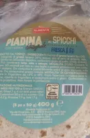 piadina con farina integrale a spicchi