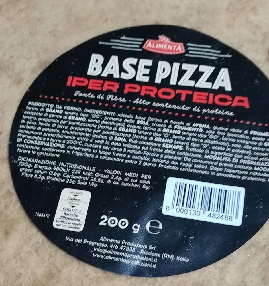 Base pizza iper proteica