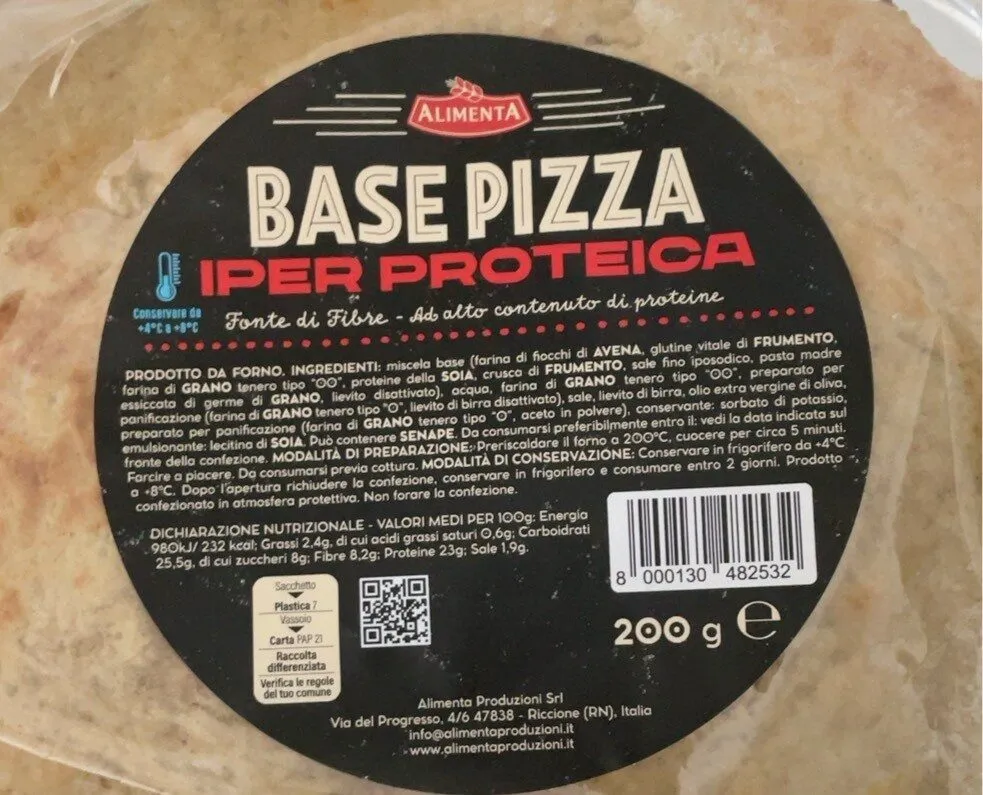 Base pizza iper proteica
