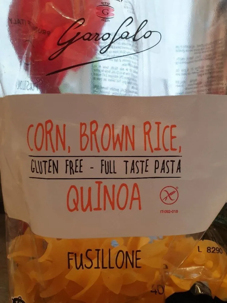 Gluten Free Corn, Brown Rice, Quinoa Fusillone