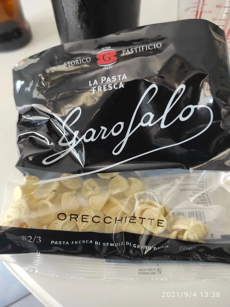 Orecchiette di pasta fresca