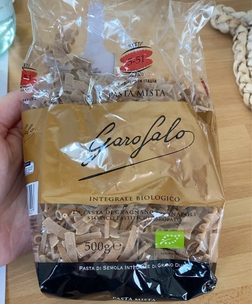 Pasta integrale biologica