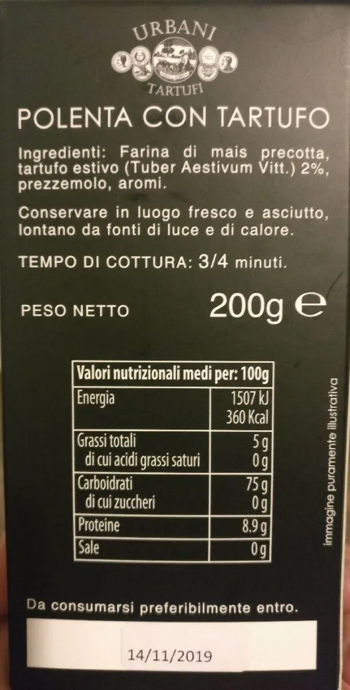 Polenta con tartufo