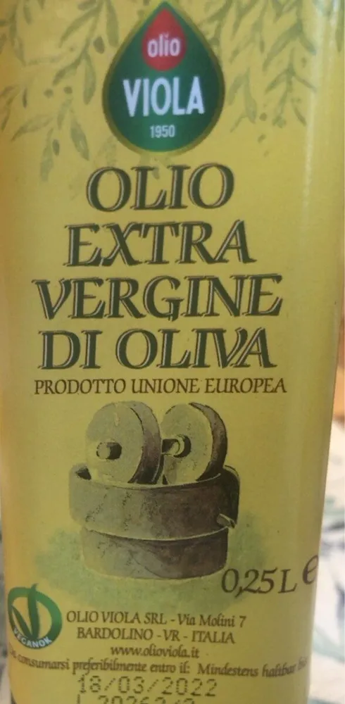 Olio extra vergine di olivia