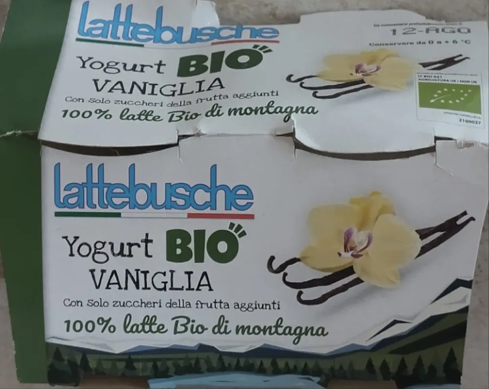 Yogurt biologico alla vaniglia